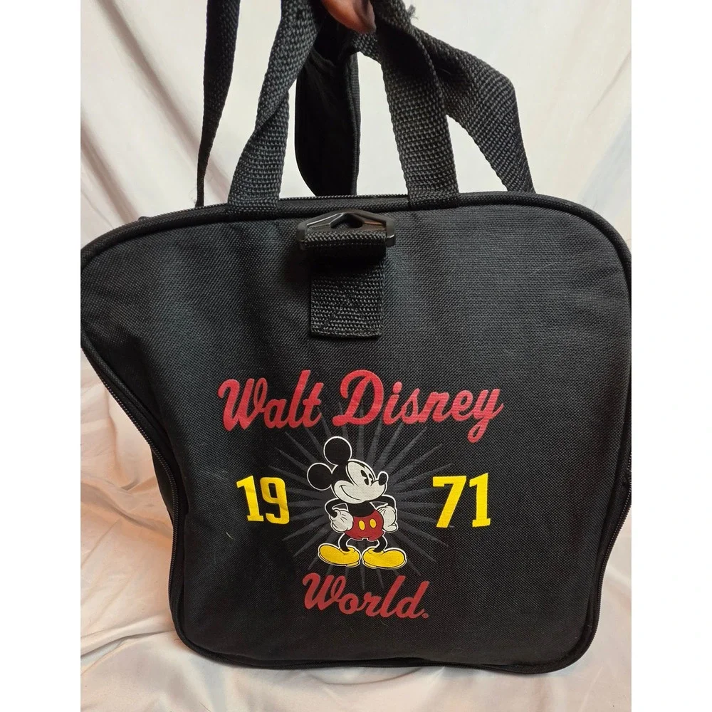 Disney Parks Walt Disney World 1971 Mickey Mouse Duffel Bag Black Travel Gym Bag